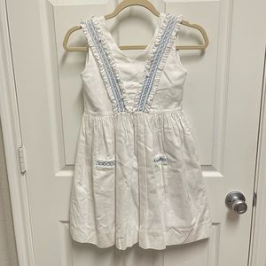 Dondolo White Smocked Dress